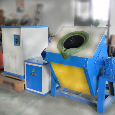 Fuego de fusión por inducción de alta capacidad 100% Ciclo de trabajo Acero hierro cobre aluminio 1-100kg