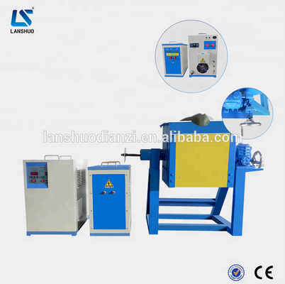 Horno de fusión por inducción IGBT de 45KW LSZ-45 para chatarra metálica