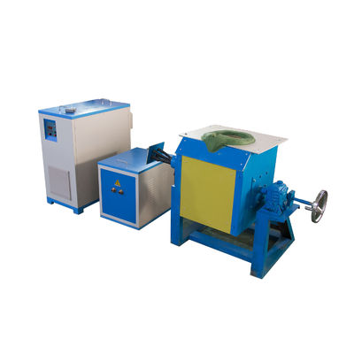 hierro de acero de cobre de plata del oro del horno fusorio 20-100kg de la inducción 70kw