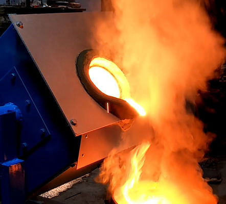 Horno de fusión por inducción de 45 kW para hierro, acero, cobre, oro y plata